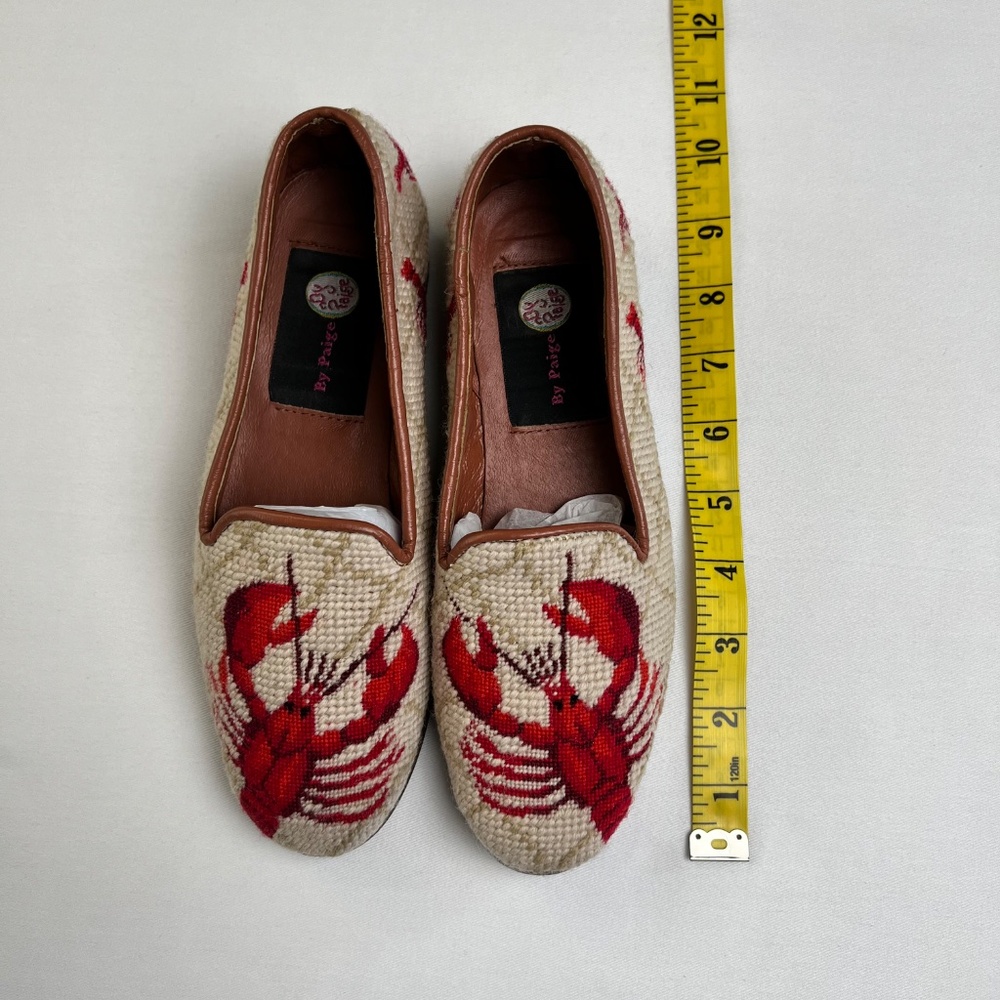 *FIRM PRICE* By Paige Lobster Needlepoint Loafers - Picture 11 of 12